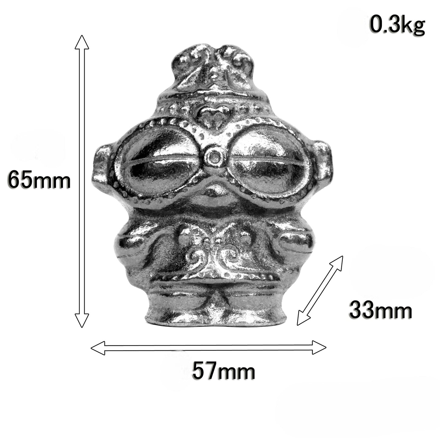 Ichi Chudo × Nambu Ironware Dogū Iron Figure – Shakōki-Dogū Motif | Japanese Cast Iron Iron Supplement Tool