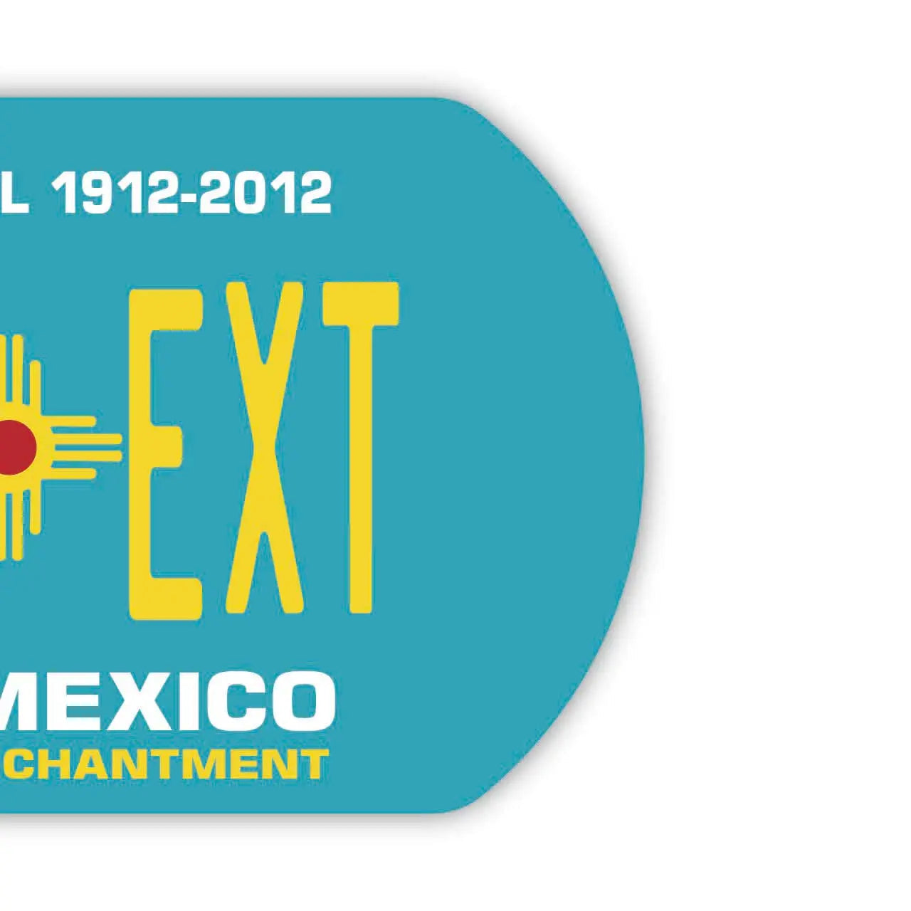 【犬用迷子札・ドッグタグ】ニューメキシコ/オリジナルアメリカナンバープレート型 名入れキーホルダー