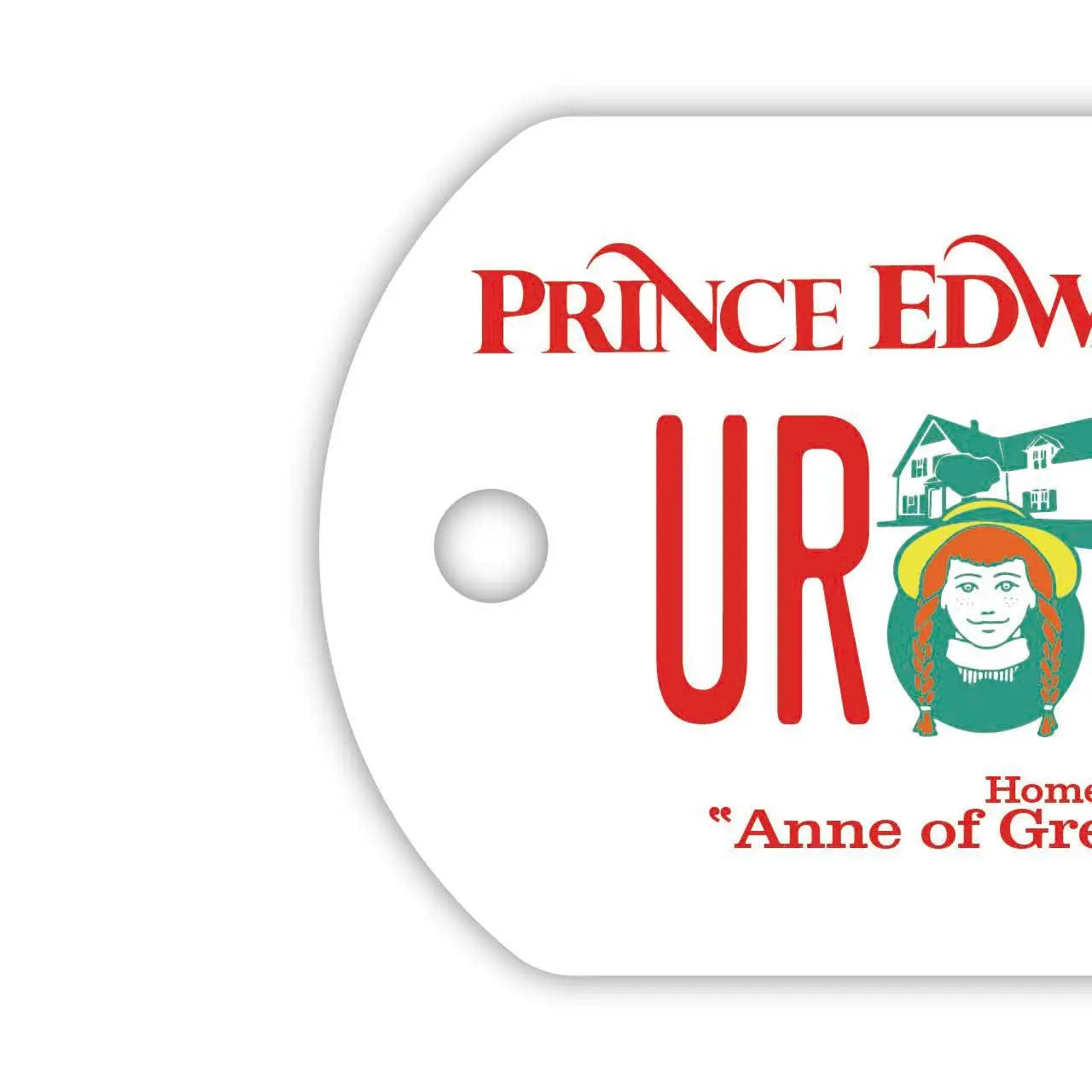 【犬用迷子札・ドッグタグ】プリンスエドワードアイランド-赤毛のアン/オリジナルカナダナンバープレート型 名入れキーホルダー