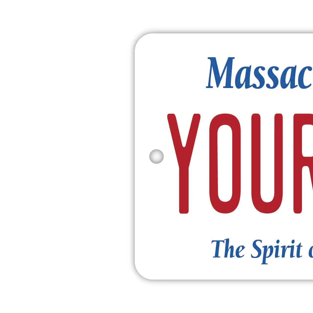 【ミラータグ】マサチューセッツ/オリジナルアメリカナンバープレート型エアフレッシュナー