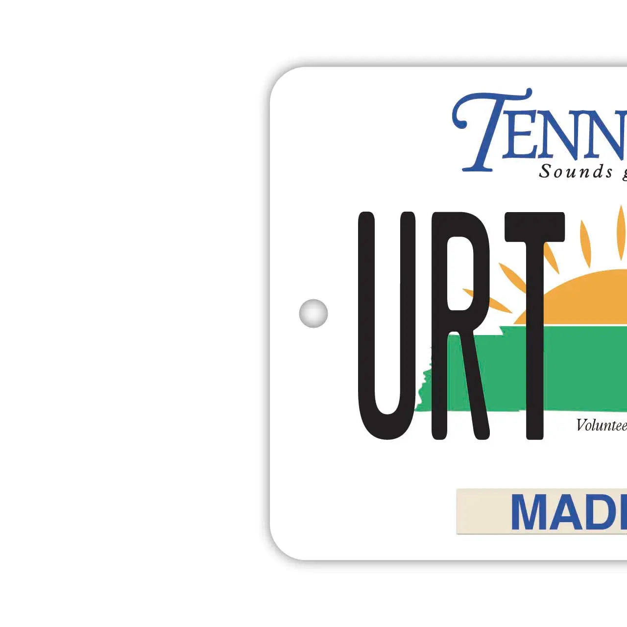 【ミラータグ】テネシー/オリジナルアメリカナンバープレート型エアフレッシュナー