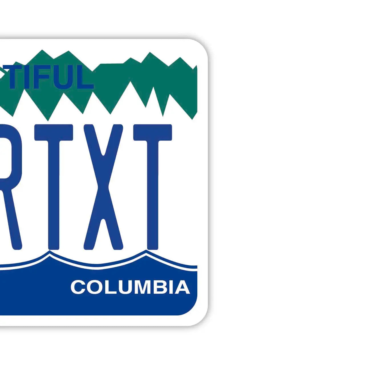 【ミラータグ】ブリティッシュコロンビア・パーソナライズド/オリジナルアメリカナンバープレート型エアフレッシュナー