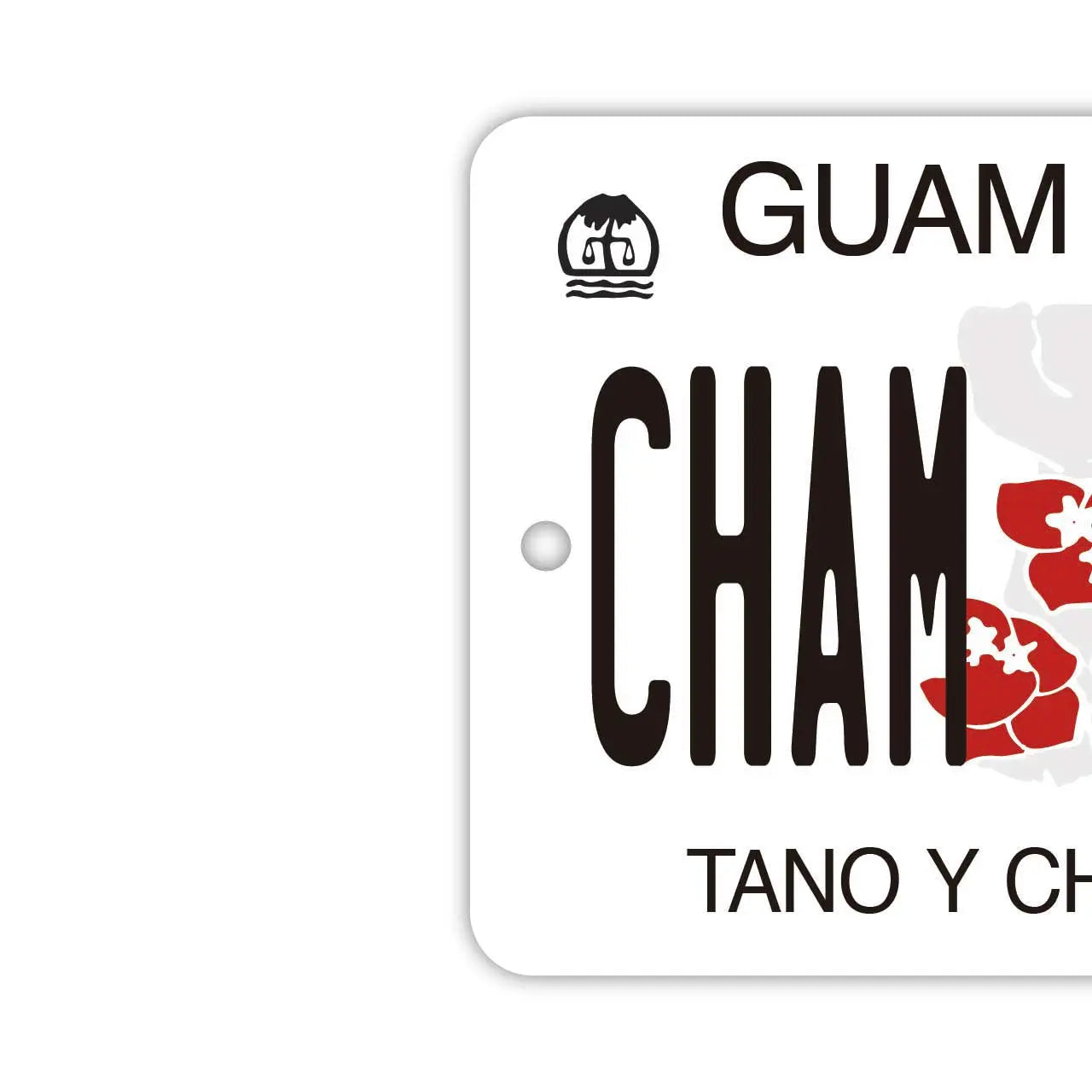 【ミラータグ】グアム・ハイビスカス/オリジナルアメリカナンバープレート型エアフレッシュナー