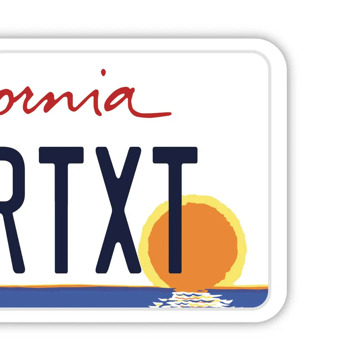 【ラゲッジタグ】カリフォルニア・ヤシの木/オリジナルアメリカナンバープレート型・おしゃれ ・紛失防止タグ