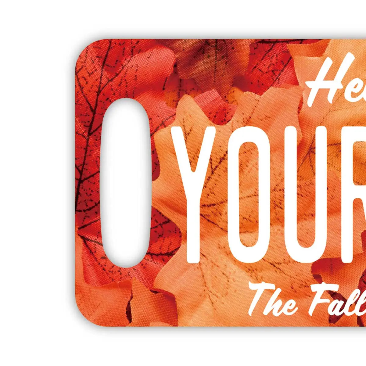 【ラゲッジタグ】紅葉・レッド/オリジナルアメリカナンバープレート型・おしゃれ ・紛失防止タグ