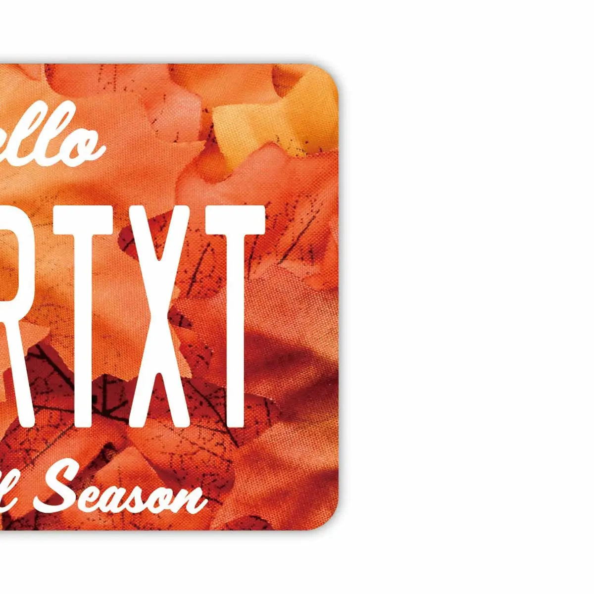 【ミラータグ】紅葉・レッド/オリジナルアメリカナンバープレート型エアフレッシュナー