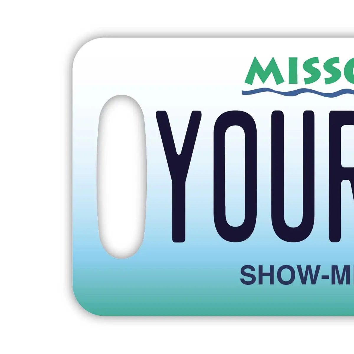 【ラゲッジタグ】ミズーリ/オリジナルアメリカナンバープレート型・おしゃれ ・紛失防止タグ