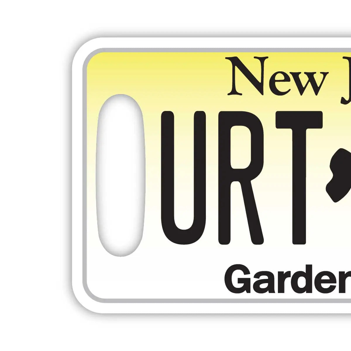 【ラゲッジタグ】ニュージャージー/オリジナルアメリカナンバープレート型・おしゃれ ・紛失防止タグ