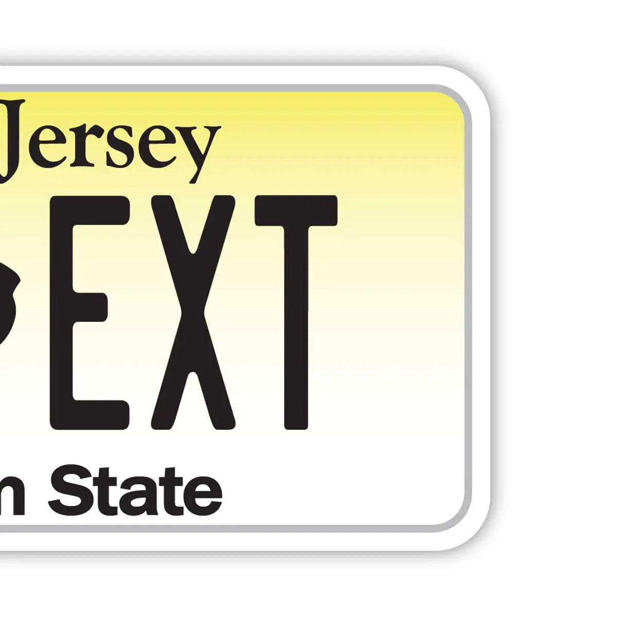 【ラゲッジタグ】ニュージャージー/オリジナルアメリカナンバープレート型・おしゃれ ・紛失防止タグ