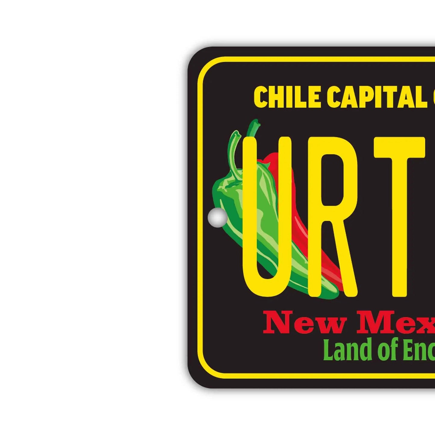 【ミラータグ】ニューメキシコ・チリペッパー/オリジナルアメリカナンバープレート型エアフレッシュナー