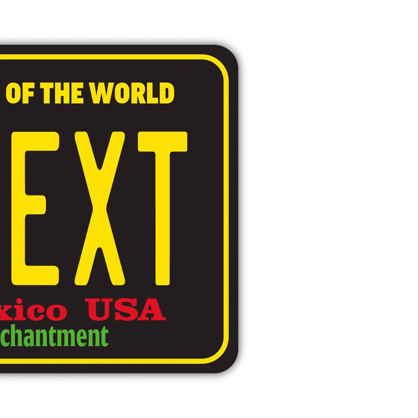 【ミラータグ】ニューメキシコ・チリペッパー/オリジナルアメリカナンバープレート型エアフレッシュナー