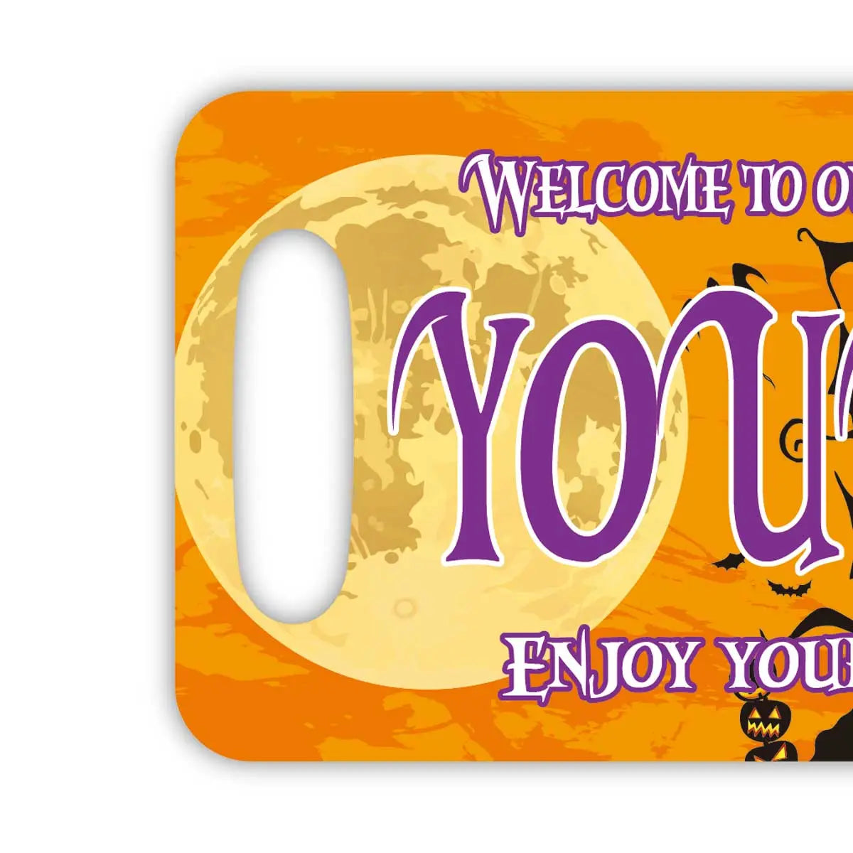 【ラゲッジタグ】ハロウィン/オリジナルアメリカナンバープレート型・おしゃれ ・紛失防止タグ