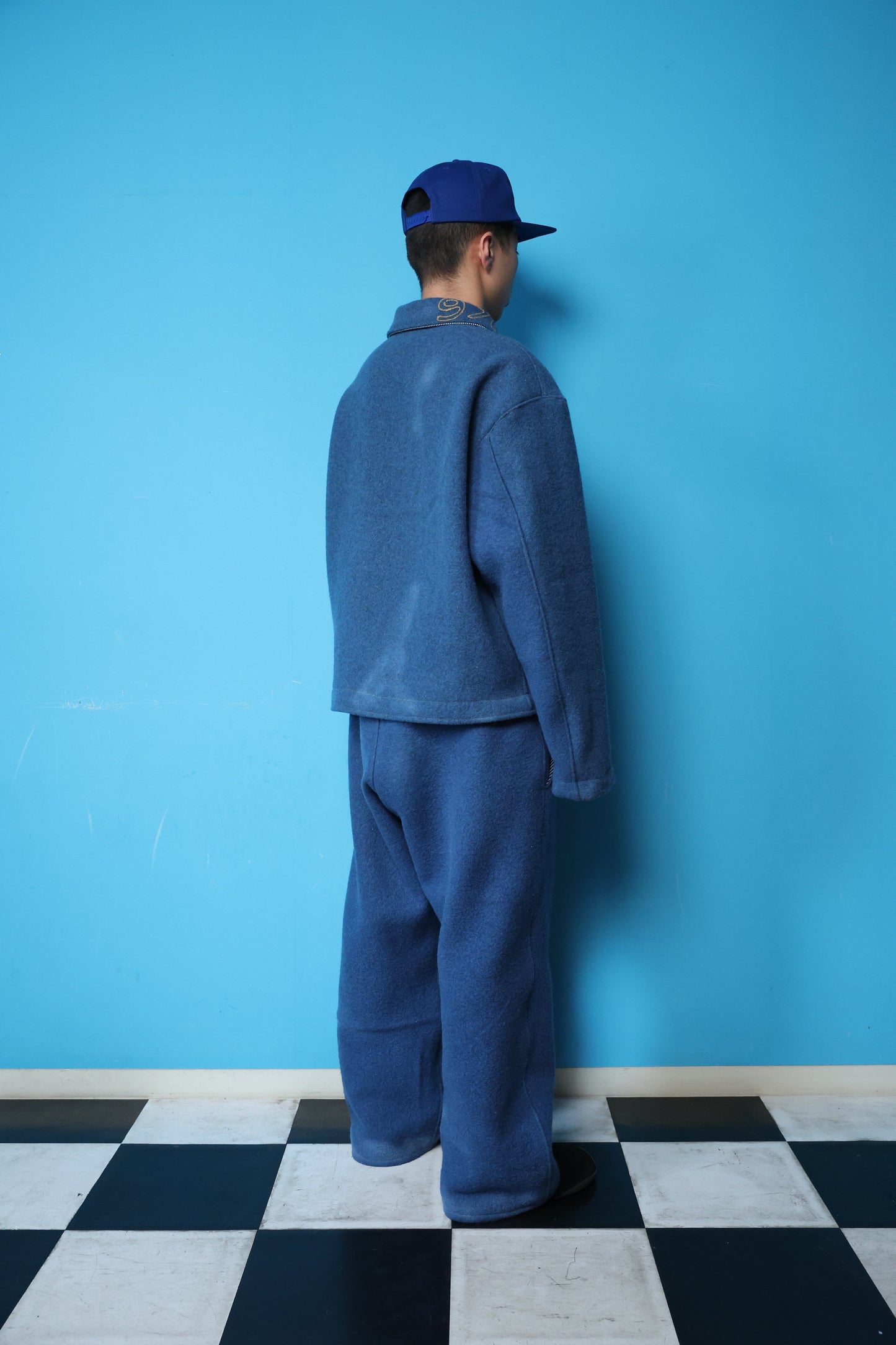 MILITARY WOOL DOJO PANTS(BLUE)