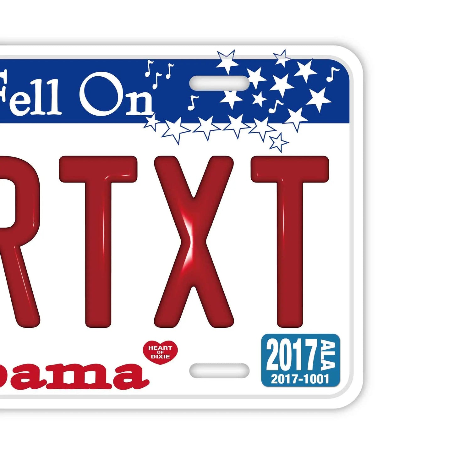 カスタムライセンスプレート型看板 【大・US車用】アラバマ/オリジナルアメリカエンボスナンバープレート おしゃれ表札看板