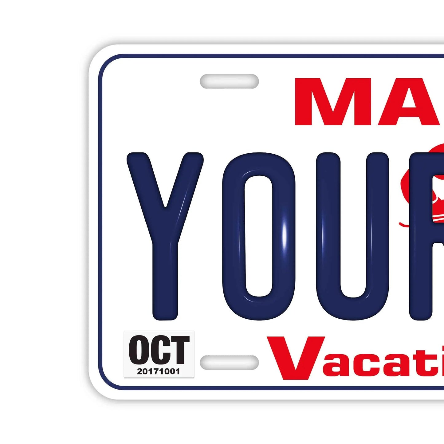 カスタムライセンスプレート型看板 【大・US車用】メイン/オリジナルアメリカエンボスナンバープレート おしゃれ表札看板