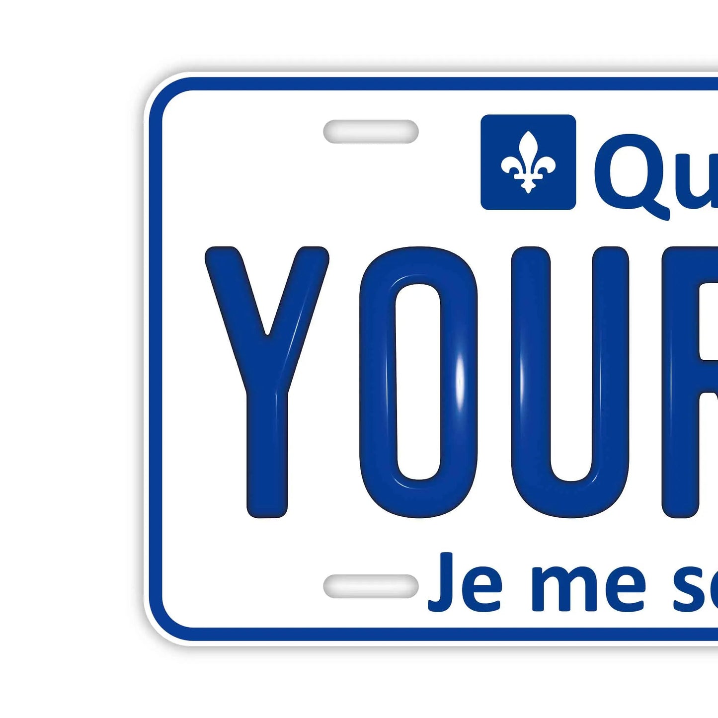 カスタムライセンスプレート型看板 【大・US車用】ケベック/オリジナルカナダエンボスナンバープレート おしゃれ表札看板