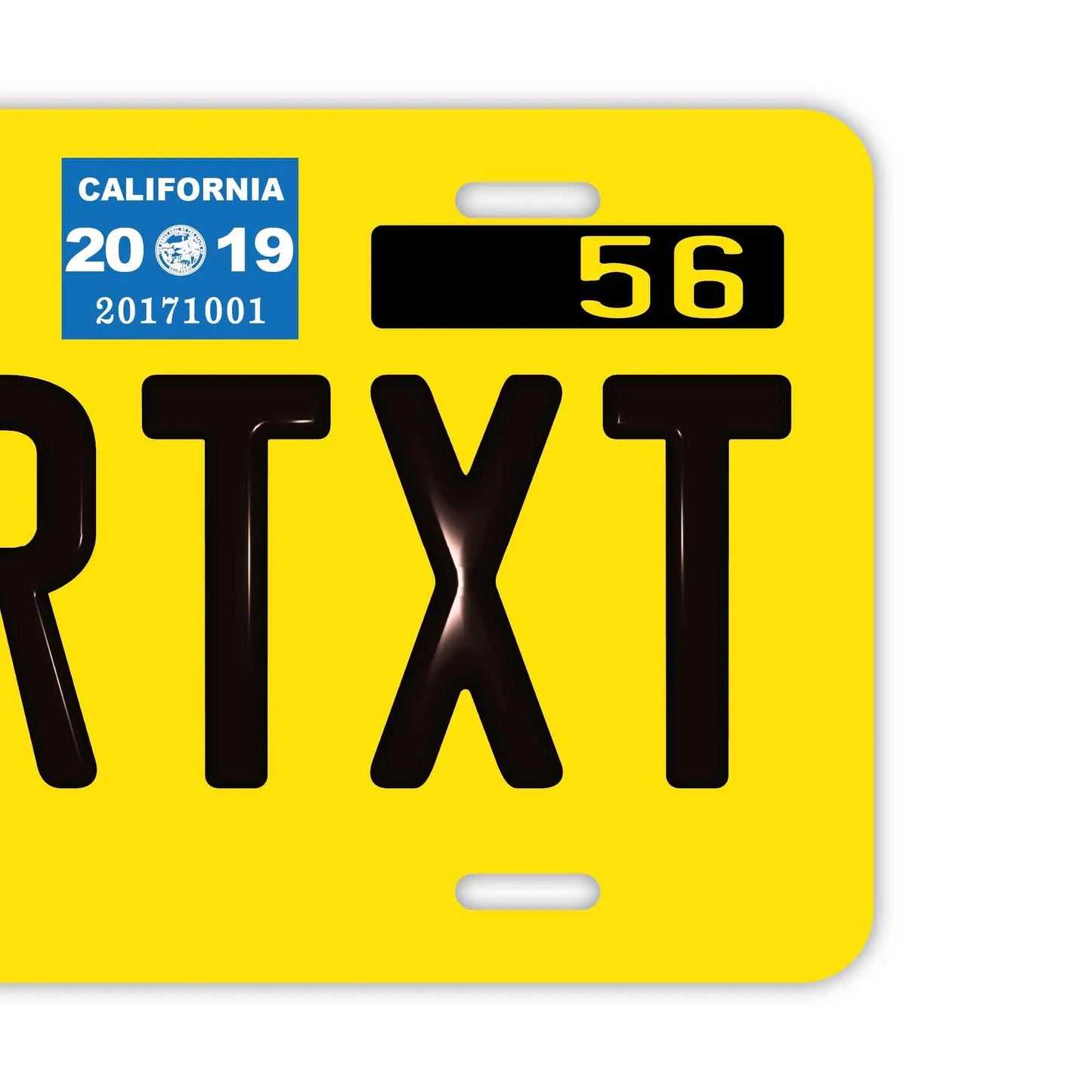 カスタムライセンスプレート型看板 【大・US車用】カリフォルニア1950's/オリジナルアメリカエンボスナンバープレート おしゃれ表札看板