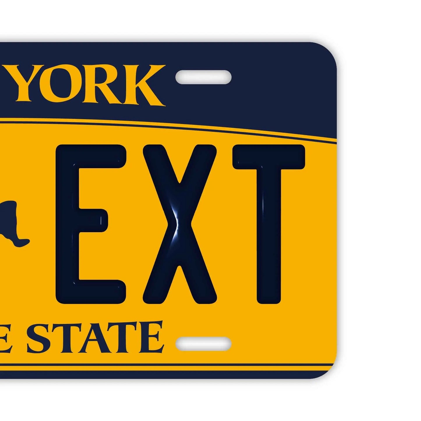 カスタムライセンスプレート型看板 【大・US車用】ニューヨーク2010年/オリジナルアメリカエンボスナンバープレート おしゃれ表札看板