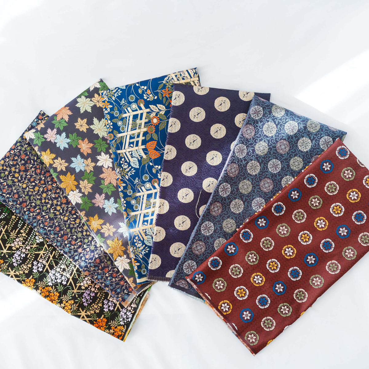 Hina doll fabric（雛人形のはぎれ）〜寒色（青紫緑）系〜