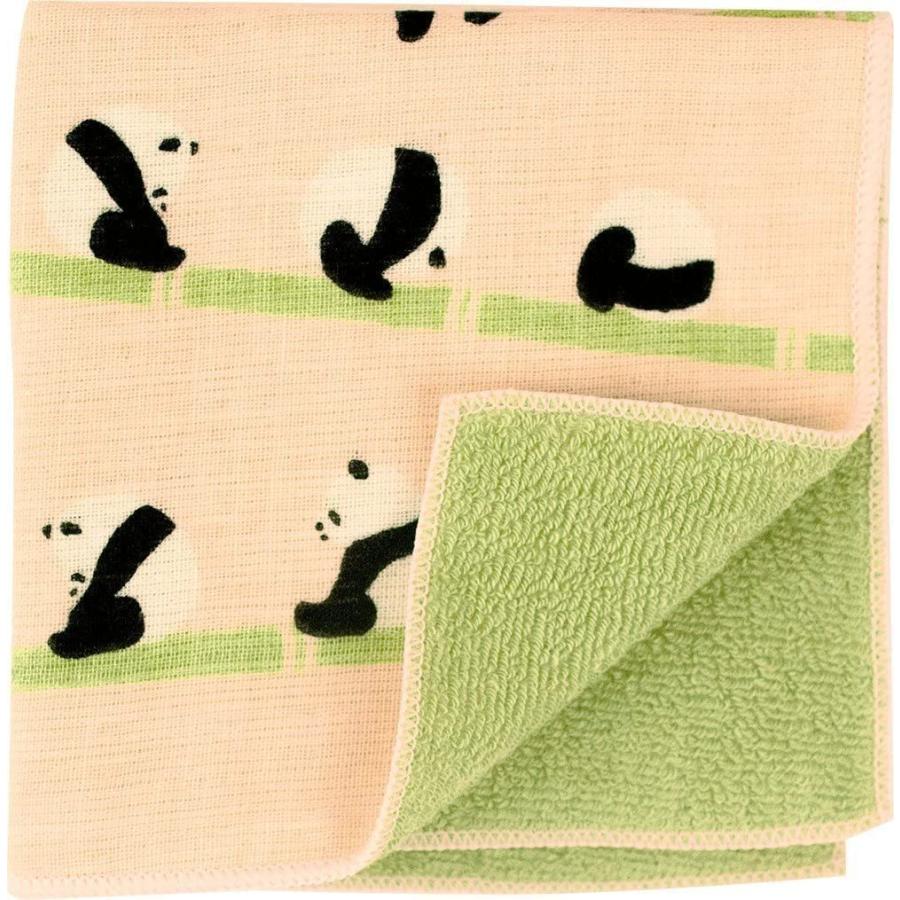 【浜文様】猫メガネウォッシュタオル 日本製 (25×25cm)