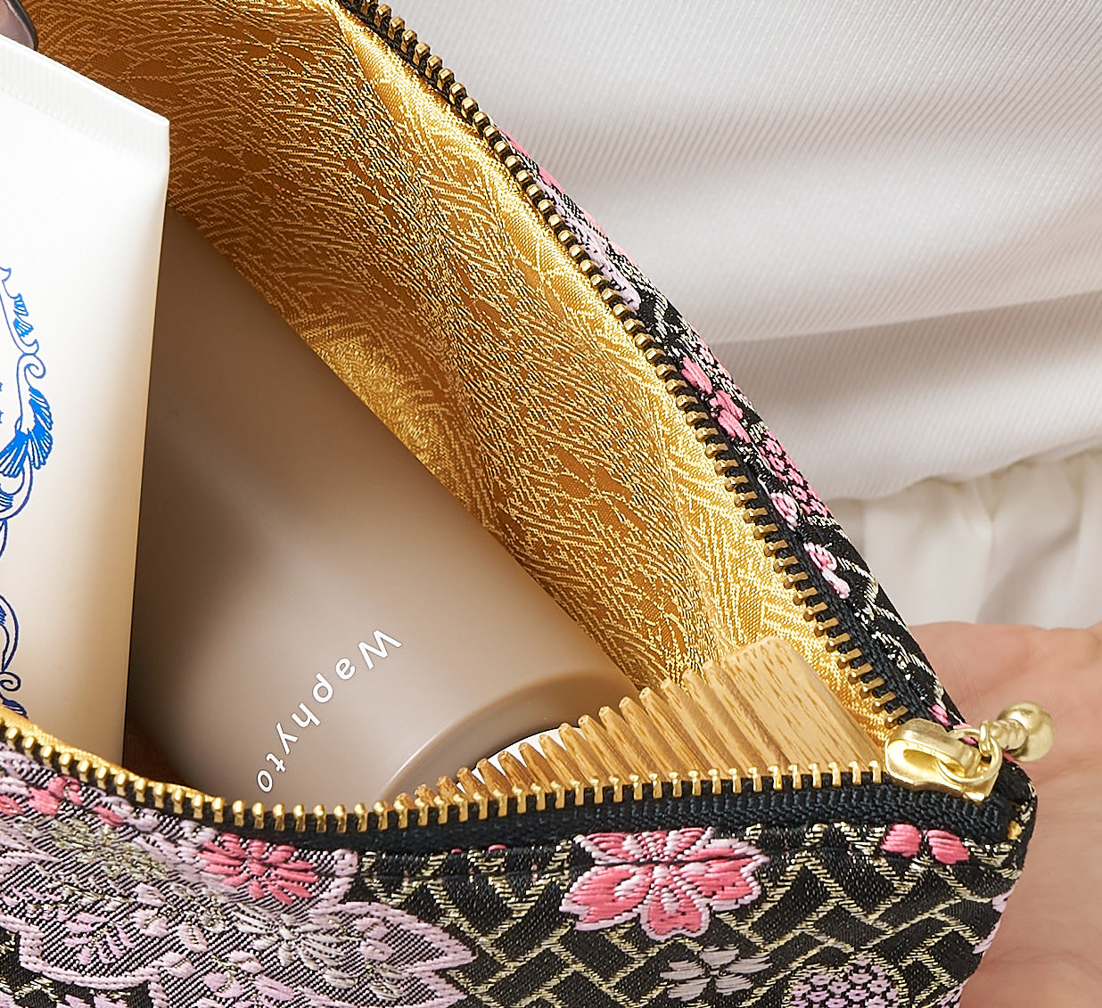 きんらん たっぷりポーチ（large）