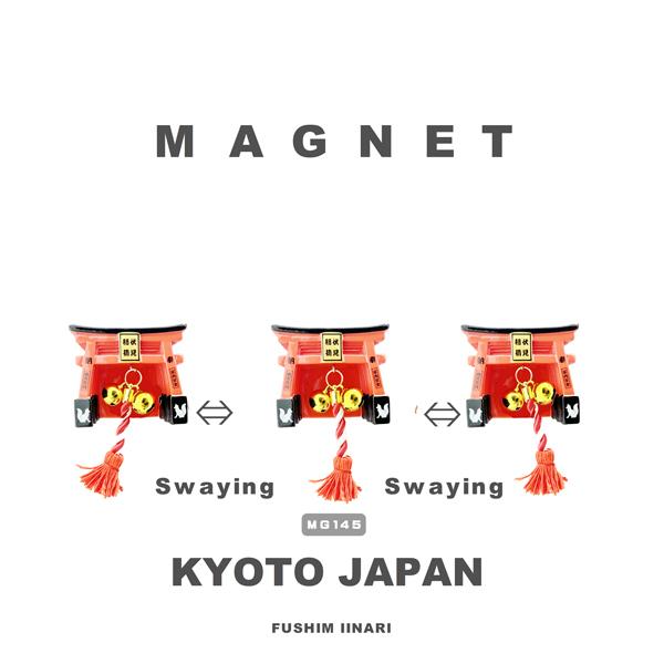 Kyoto Collection – Fushimi Inari Shrine Magnet (Fox & Bell Versions) | Japanese Lucky Charm Fridge Magnet