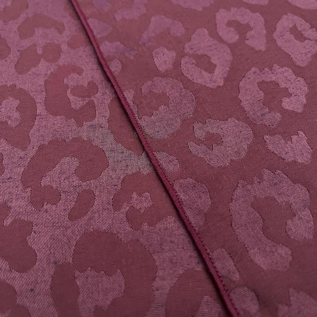 兵児帯  大人のへこ帯 ヒョウ柄 豹柄 ワイン レオパード ボルドー えんじ