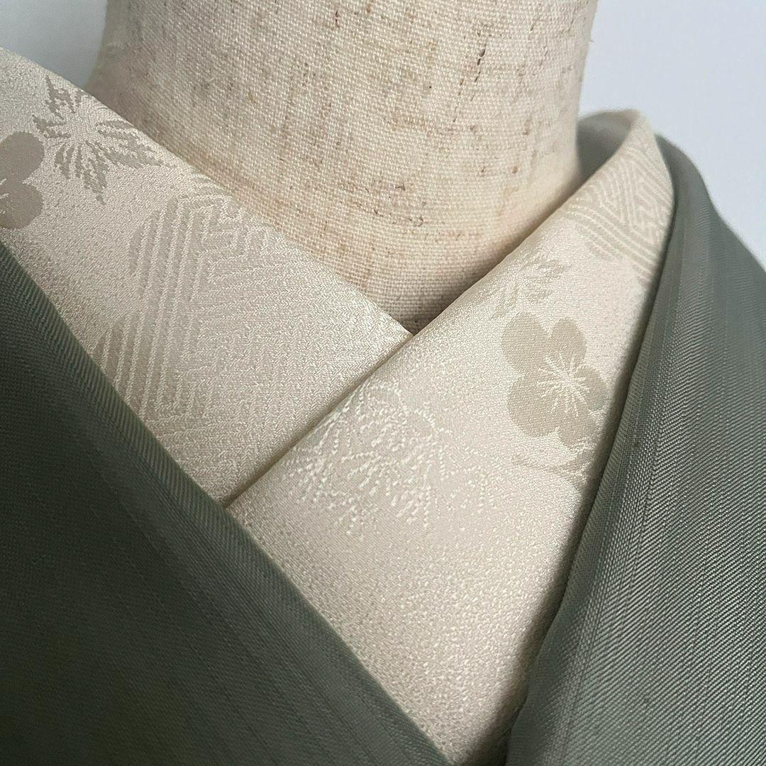 半衿 正絹 紗綾形 雲取り 梅 もみじ 丹後ちりめん 半襟 きなり 成人式