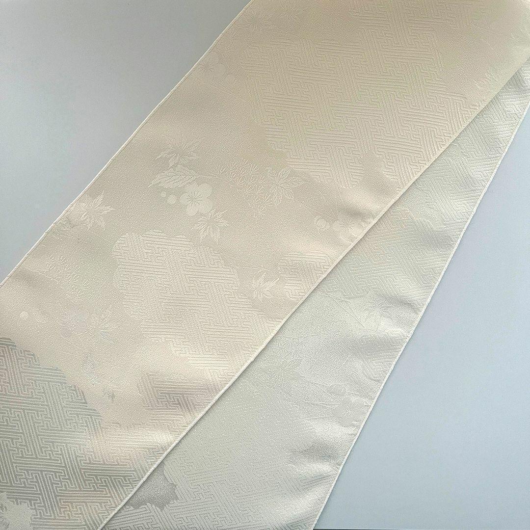 半衿 正絹 紗綾形 雲取り 梅 もみじ 丹後ちりめん 半襟 きなり 成人式