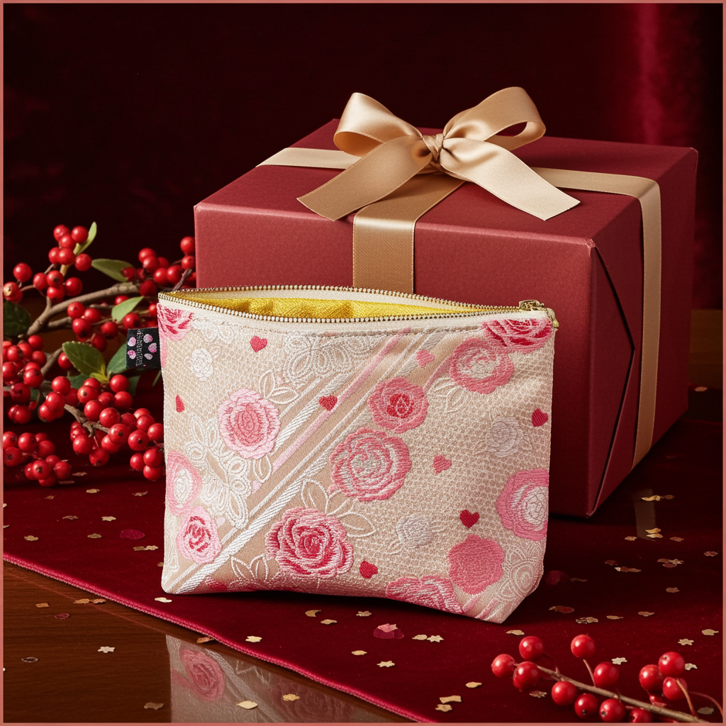 きんらん たっぷりポーチ（large）