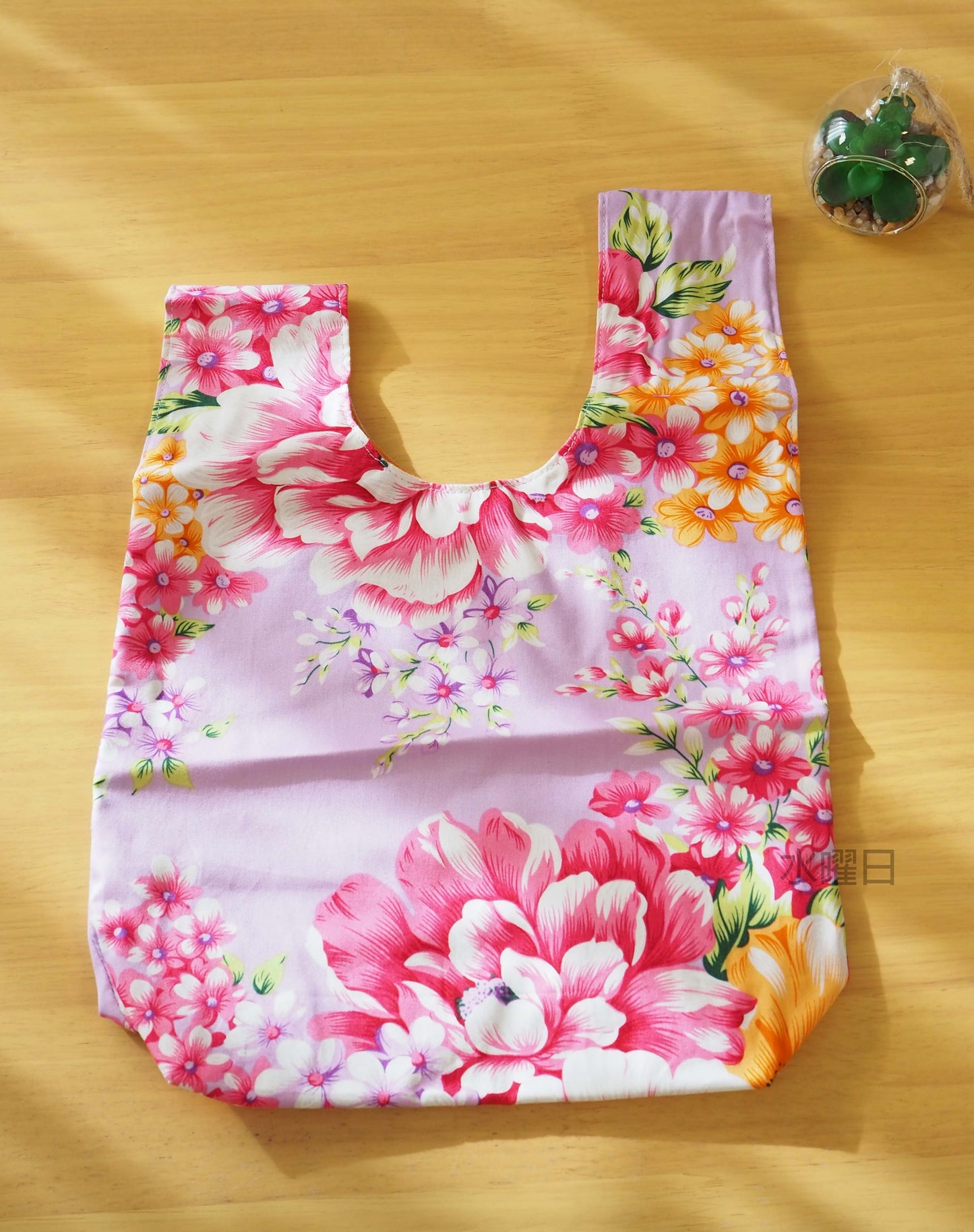 台湾製✿客家花布リバーシブルミニバッグ